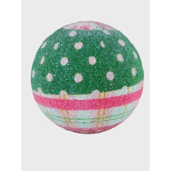 2 Country Living Homespun Holiday Christmas Ornaments Patchwork Style 2.8D - Picture 3 of 12